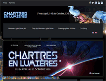 Tablet Screenshot of chartresenlumieres.com